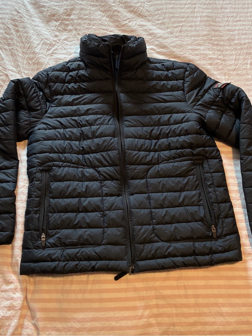 Black Quilted Packable Puffer Jacket - Unisex for Women and Men